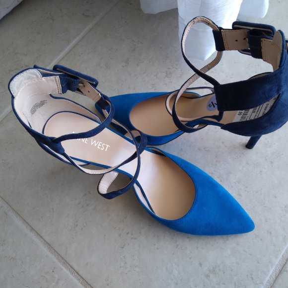 Beautiful Nine West colorblock heels 8.5 - Picture 2 of 3